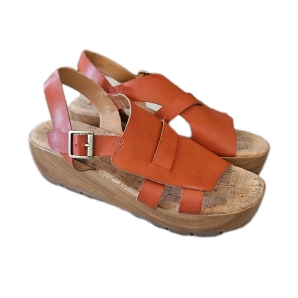 Korks Womens Brown Fallon Chunky Sandal 8 - Picture 2 of 11